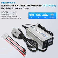 12V LiFePO4 & AGM All in One Charger