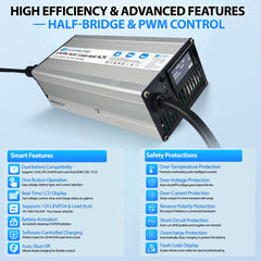 12V LiFePO4 & AGM All in One Charger