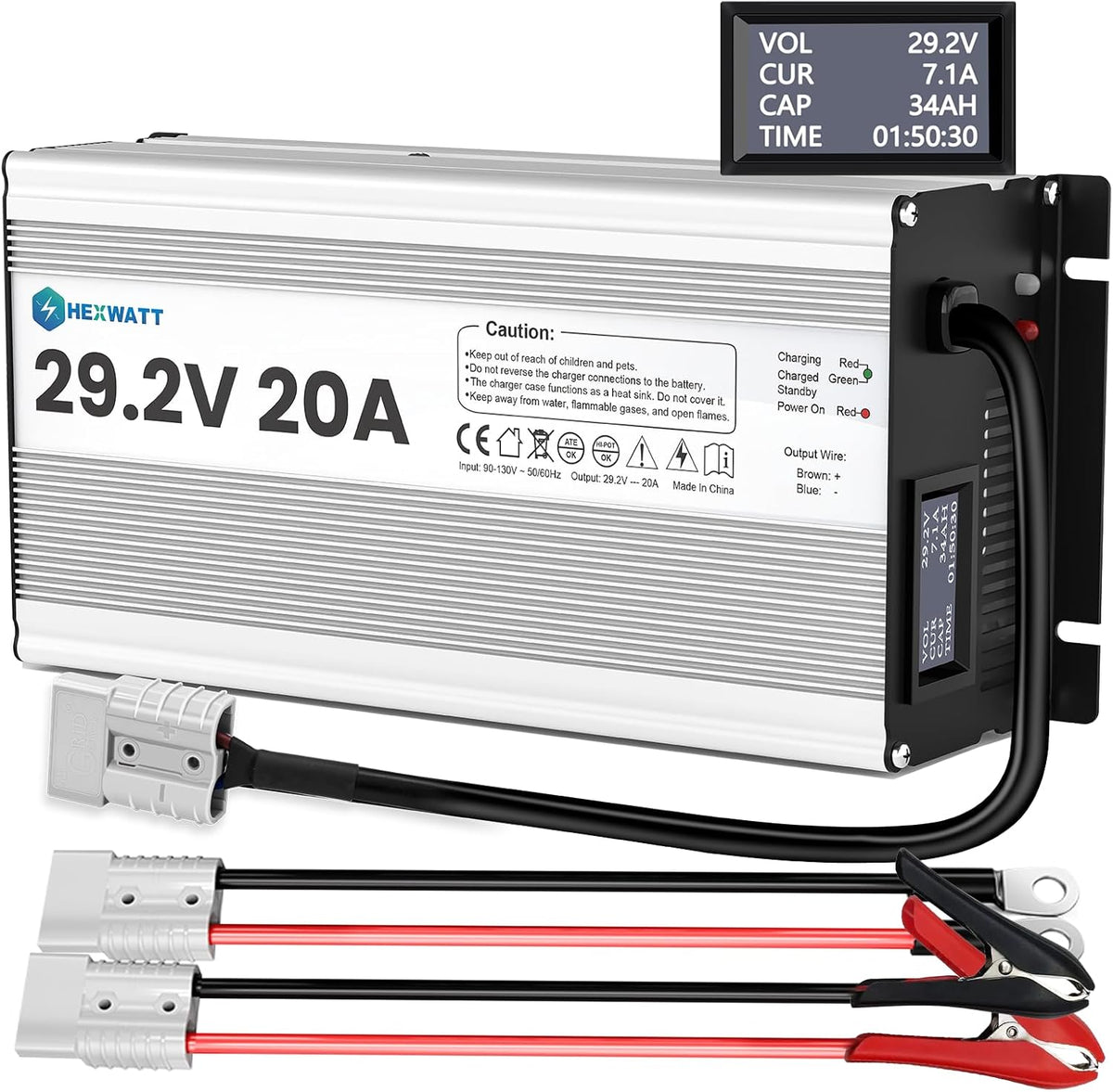 29.2V 20A LiFePO4 Battery Charger